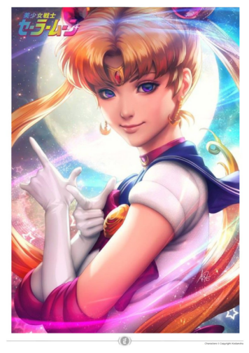 Pretty Guardian Sailor Moon Signed Premium Art Print