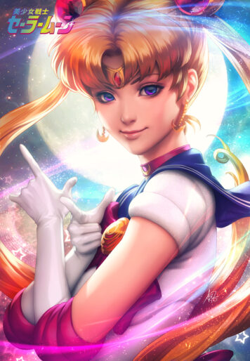 Pretty Guardian Sailor Moon Signed Premium Art Print – Image 2