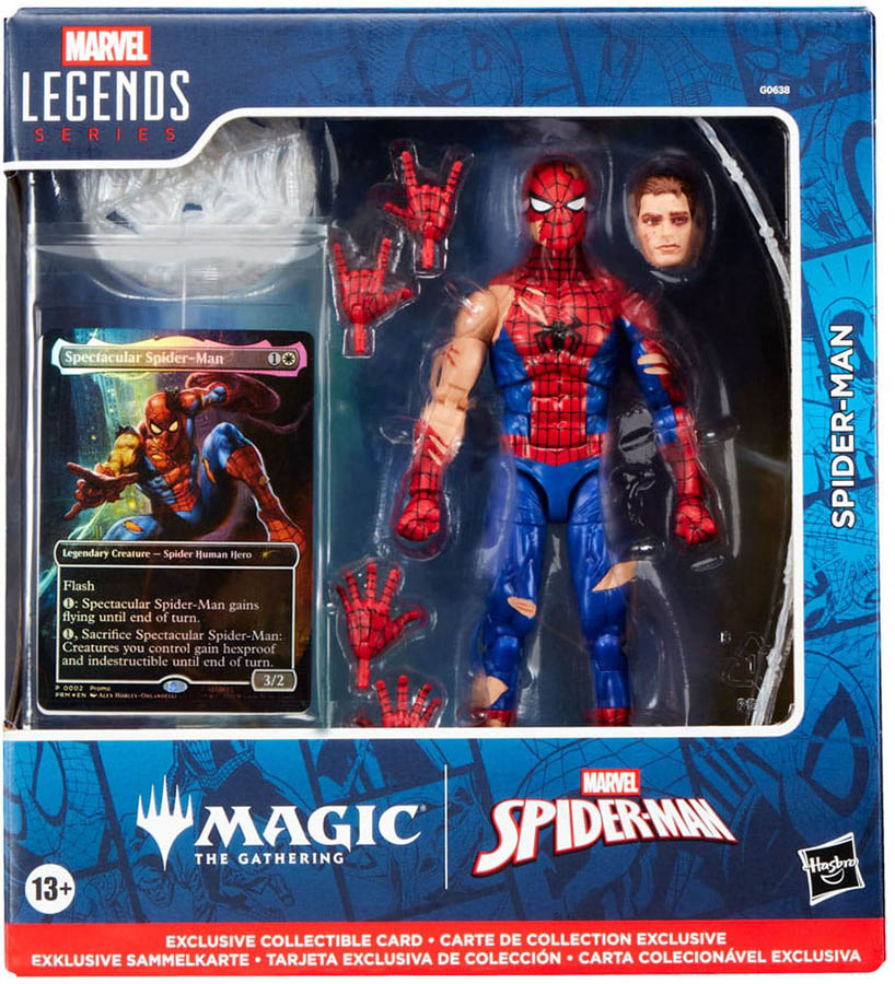 Marvel Legends x Magic: The Gathering figurine Battle-Damaged Spider-Man